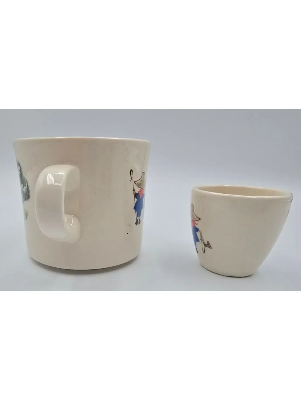 Vintage Brendan Erin Stone Ireland Little Boy Blue Mug & Egg Cup Nursery Set